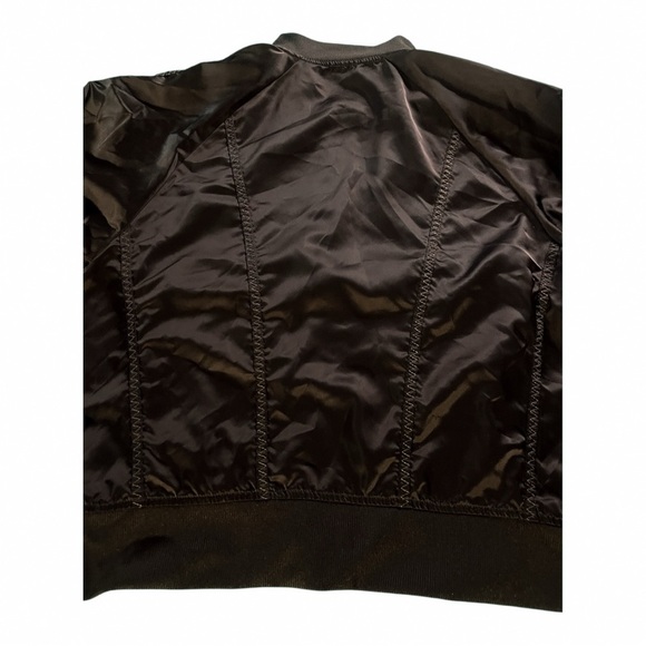 Fabletics Demi Lovato Tori Woven Women's Black Bomber Jacket Size S - Picture 8 of 9